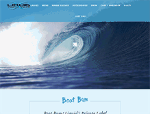 Tablet Screenshot of liquidyachtwear.com